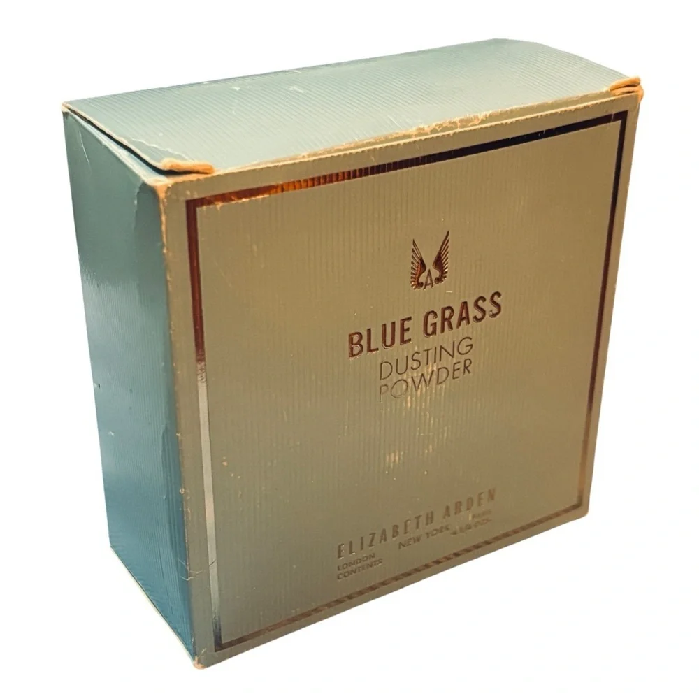 Blue Grass Elizabeth Arden Perfumed Dusting Powder 4.25 oz With Box